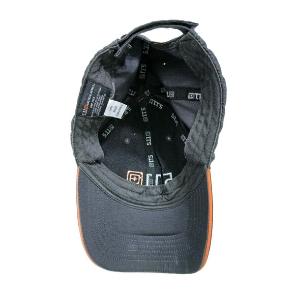 5.11 Tactical Strapback Hat Cap Gray Orange 2014 Adjustable Ripstop Be Ready - Picture 5 of 6